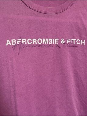 Abercrombie & Fitch Plum Graphic Logo Tee